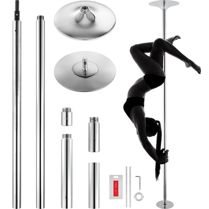 Dancing Pole, Spinning and Static, 45mm, Height Adjustable