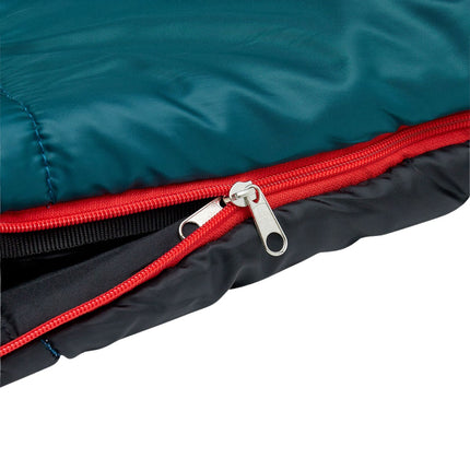 Dunkelgrüner Schlafsack, leicht, kompakt
