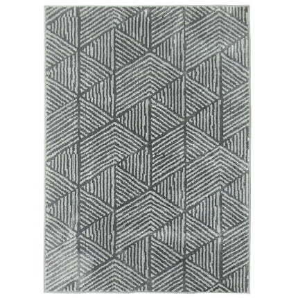 Dunkelgrauer waschbarer Wohnzimmerteppich – 150 x 80 cm