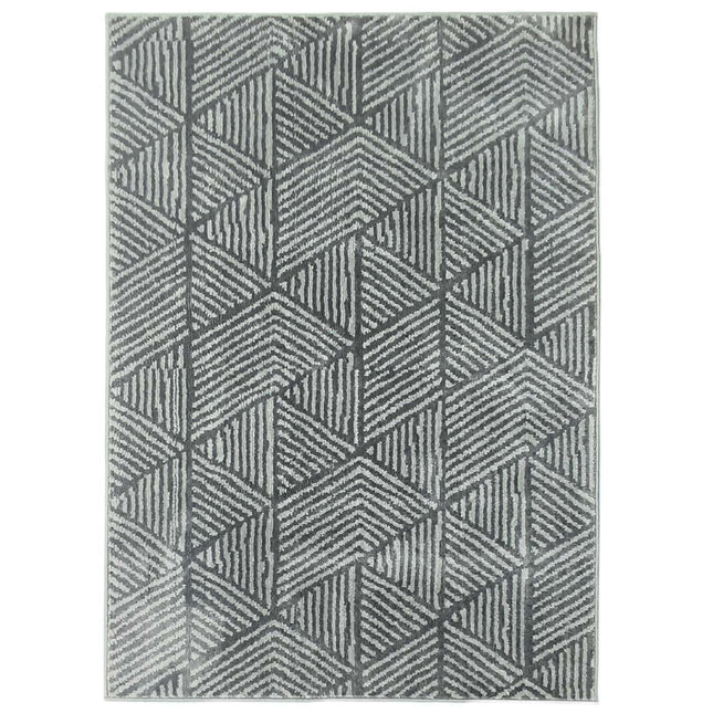 Dunkelgrauer waschbarer Wohnzimmerteppich – 150 x 80 cm
