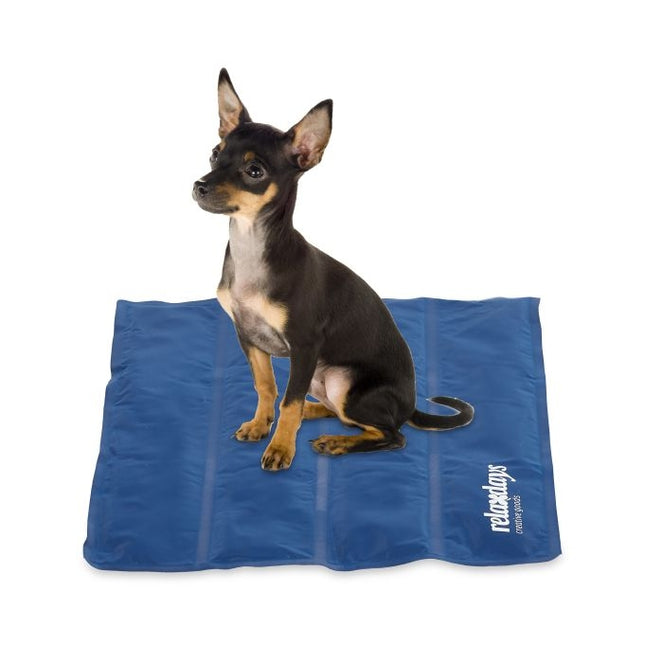 Dunkelblaue Kühlmatte für Hunde