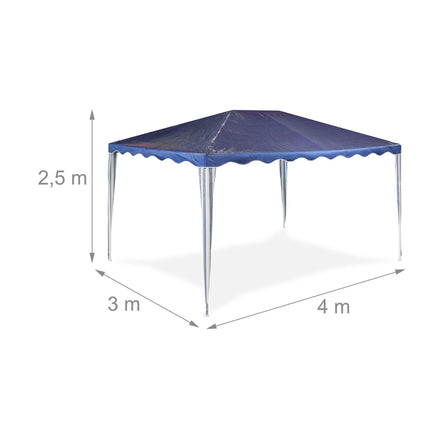 Dark blue pavilion 3x4 m
