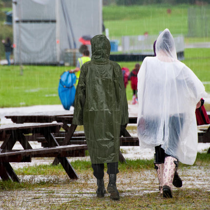 Imperméable vert foncé