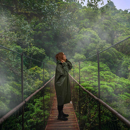 Imperméable vert foncé