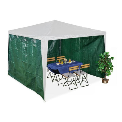 Panneaux latéraux de pavillon vert foncé - lot de 3