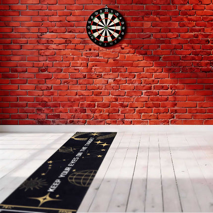 Podložka na šipky s čárou oche, 60x260 cm, protiskluzová