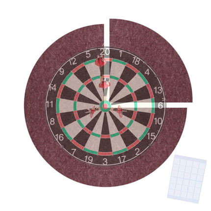 Dartscheiben-Umrandung, 4-teilig, Filz, Geräuschdämpfung