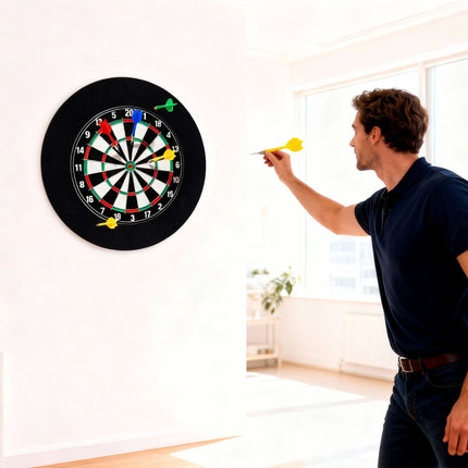 Dartboardumrandung, 4-teilig Filz, Geräuschdämpfung