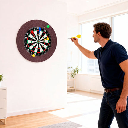 Dartscheiben-Umrandung, 4-teilig, Filz, Geräuschdämpfung