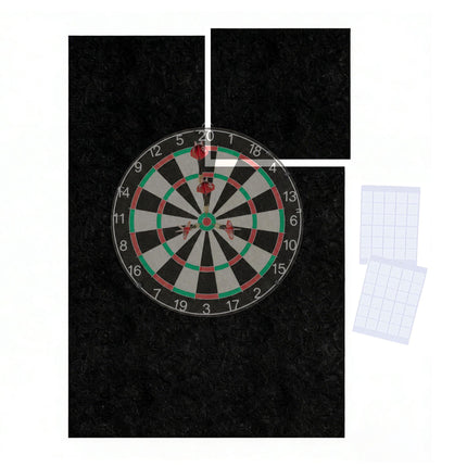 Dartboard Surround, 6-Piece Felt Wall Protector