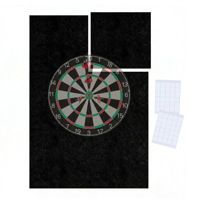 Dartboard-Surround, 6-teiliger Filz-Wandschutz