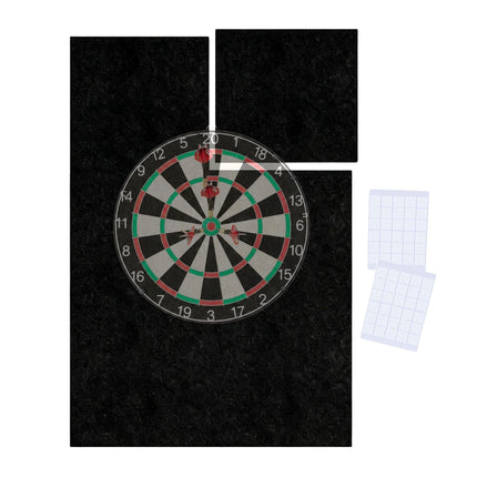 Dartboard Surround, 6-Piece Felt Wall Protector