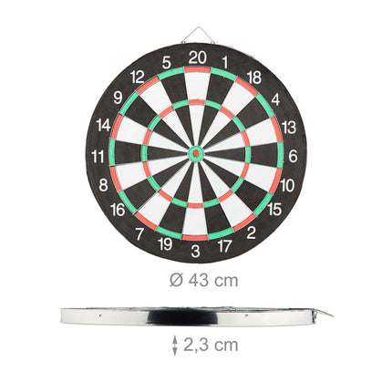 Dartboard X2 with arrows