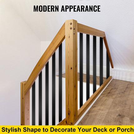 Deck Balusters, 16-Pack Aluminum 29.5 x 1 in, Black