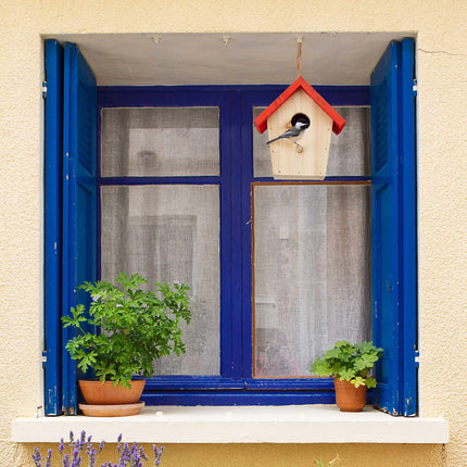 Deco Birdhouse Red Roof