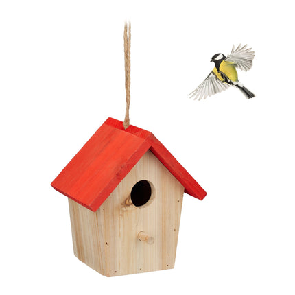 Deco Birdhouse Red Roof