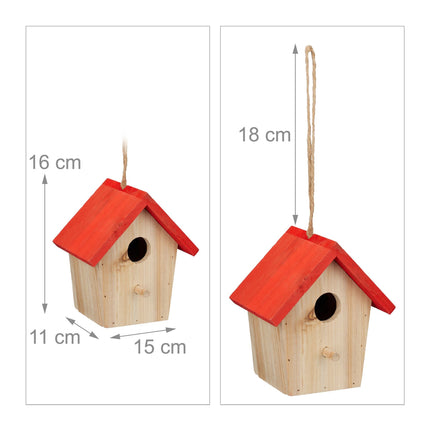 Deco Birdhouse Red Roof