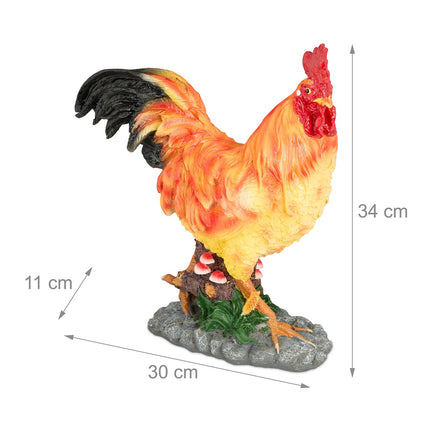 Dekorative Garten-Hahnfigur – Lebensechte Gartenstatue