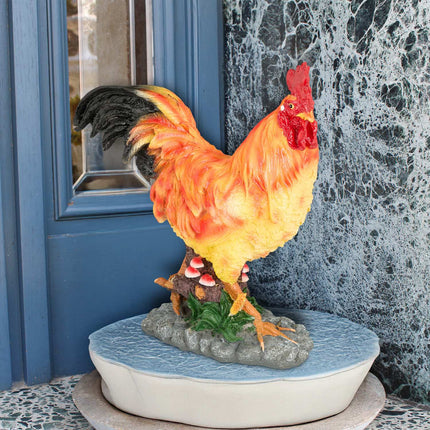 Dekorative Garten-Hahnfigur – Lebensechte Gartenstatue