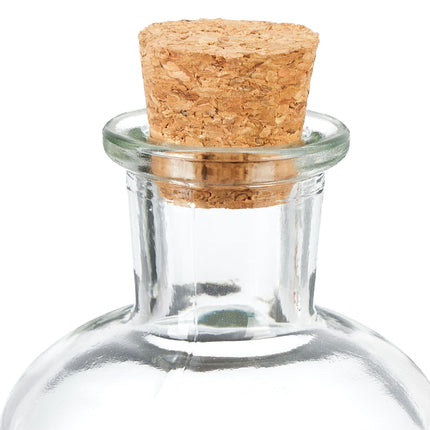 Decorative jars with cork lids