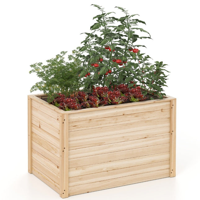 Tiefes Hochbeet mit offenem Boden, 100x64x65,5 cm
