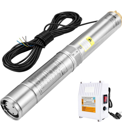 Deep Well Submersible Pump 370W, 110 L/min, 44 m Head