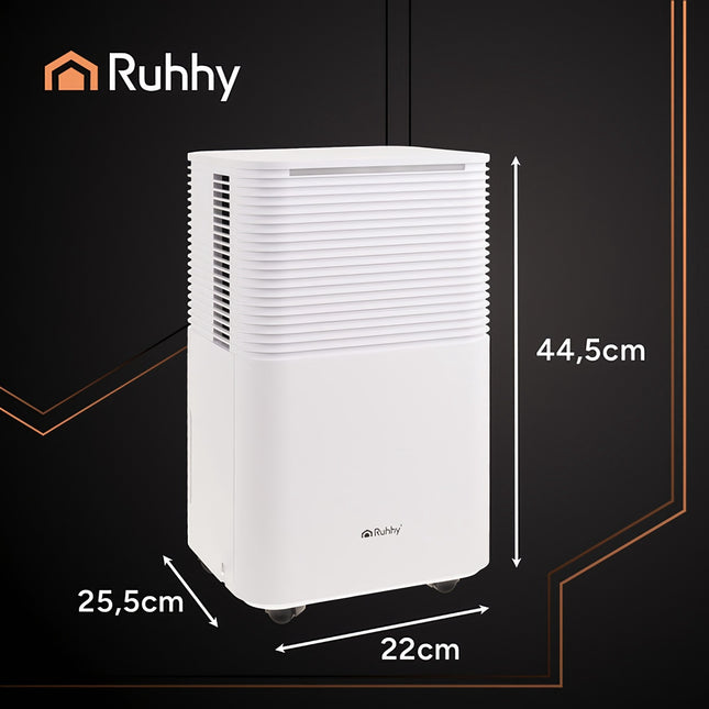 Luftentfeuchter, 12L/Tag, WLAN, Timer, Hygrostat