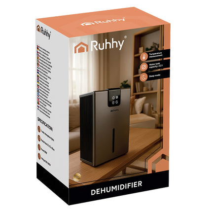 Dehumidifier with Peltier Tech, 2.2L Tank, 1000ml/Day