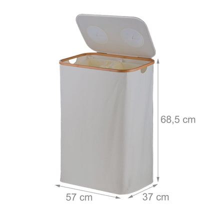 Deposit Bottle Recycling Bin, 2 Sections, 60–100 Bottles