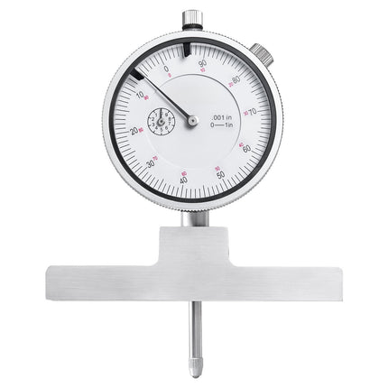 Depth Micrometer 0–22 In, 0.001 In, 4 Anvils, 6 Rods