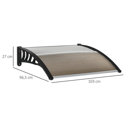 Abdeckung für Schreibtisch im Freien – UV-, Regen- und Sonnenschutz, Aluminium