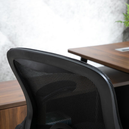 Ergonomischer Bürostuhl, drehbar, Netzstoff, 360°, 120 kg Tragkraft