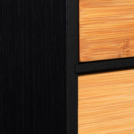 Desk Drawer Organizer with 3 Compartments, Bamboo