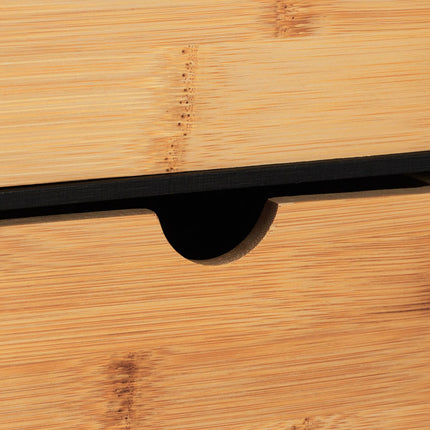 Desk Drawer Organizer with 3 Compartments, Bamboo