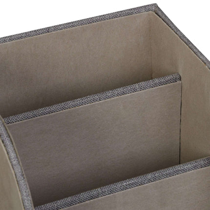 Schreibtisch-Organizer im Leinen-Look
