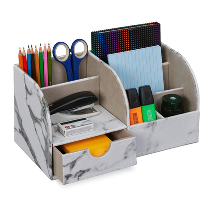 Schreibtisch-Organizer Marmoroptik