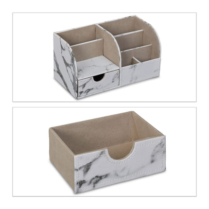 Schreibtisch-Organizer Marmoroptik