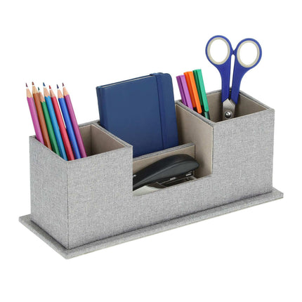 Schreibtisch-Organizer in Stoffoptik