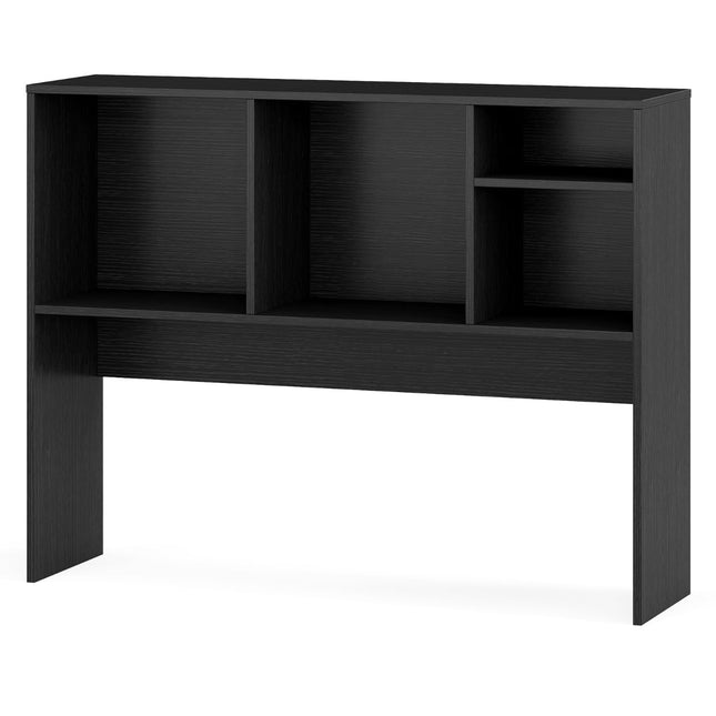 Schreibtischregal mit 4 Fächern, Schwarz, 94x25x73 cm