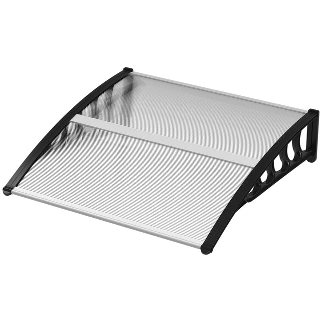 Vordertür-Aluminiumvordach 103x96,5x27 cm, UV- und Regenschutz