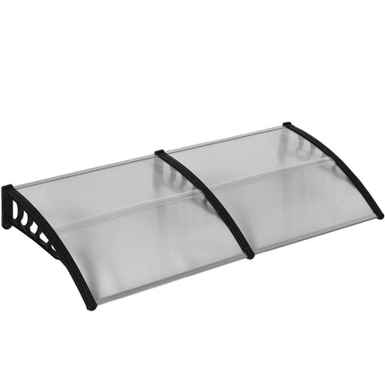 Aluminium-Außendach mit UV- und Regenschutz, schwarz
