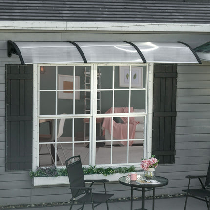 Außentür aus Aluminium, UV- und Regenschutz, schwarz