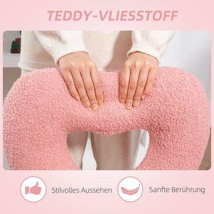 Rosa Schaukelstuhl mit Herzrückenlehne – verstellbar, ohne Armlehnen, gemütlich