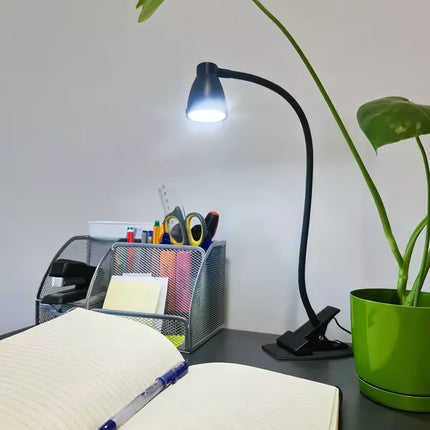 Desk lamp with a clip - black Izoxis 19454