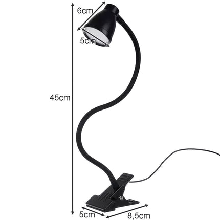 Desk lamp with a clip - black Izoxis 19454