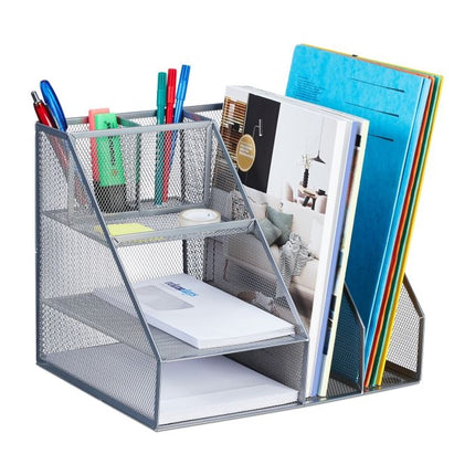 Desk organization 7 metal shelves