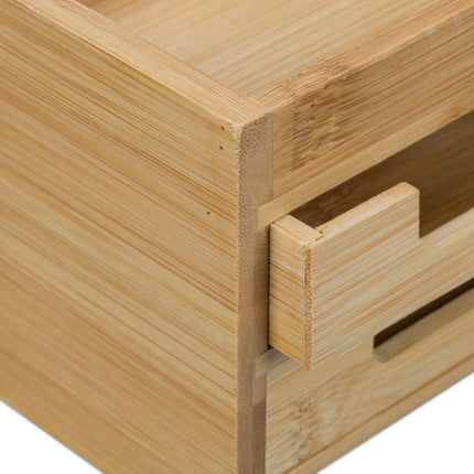 Organisation de bureau en bambou