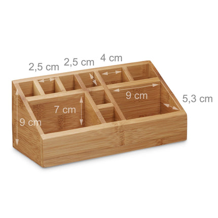 Desk organization in bamboo