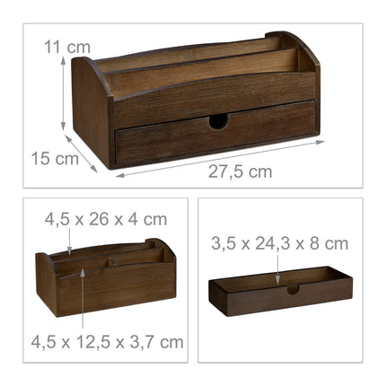 Organisation de bureau en bambou