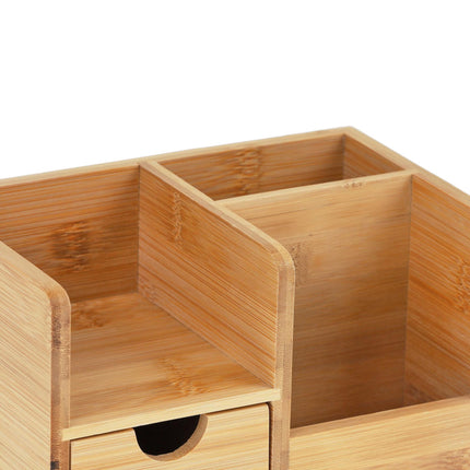 Organisation de bureau en bambou